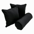 thumbnail image 2 of Double-corded Solid Twill Throw Pillows with Inserts (Set of 3) Forest Green, 2 of 5
