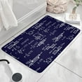 thumbnail image 3 of Math Equations Engineering Diagrams Navy Flannel Non Slip Door Rugs,Washable Door Mats Indoor,Decorative Door Mats,Dirt-Resistant and Absorbent Doormat for Entrance,Bedroom,Kitchen,Bathroom,23.5"x16", 3 of 5