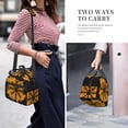 thumbnail image 2 of DouZhe Lunch Bags for Women and Men, Norse Scandinavian Symbol Orange Prints Reusable Portable Insulated Cooler Waterproof Lunch Tote Bag for Travel Work Picnic, 2 of 7