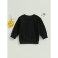 thumbnail image 5 of Wassery Infant Baby Girls Clothes Long Sleeve Round Neck Beach Letter Print Sweatshirts Pullovers 3M 6M 12M 18M Newborn Fall Casual Clothing, 5 of 8