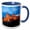 Blue/White, variant on 3drose, Spain, Segovia. Alcazar Castle at Sunset., 11oz Two-tone Black Mug