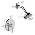 thumbnail image 5 of Design House 594135 Eastport II Contemporary Shower Trim with Valve for Bathroom, Polished Chrome, 5 of 12