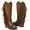 Brown, variant on Ecetana Womens Cowboy Boots Chunky Heel Wide Calf Booties Tassel Western Boots for Women