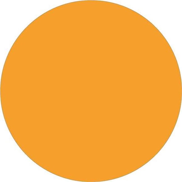 Tape Logic DL1388FO 0.75 in. Circles - Fluorescent Orange Removable Labels - Roll of 500