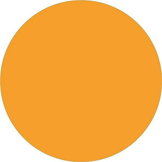 Bande Logique DL1388FO 0.75 in. Cercles - Fluorescent Orange Étiquettes Amovibles - Rouleau de 500