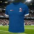thumbnail image 2 of Soccer Cup 2026 Jersey for Men, Crew Neck Short Sleeve France Rooster & Stars Graphic Tee - Soft Cotton Blend Fan Top for Match Day & Stadium Blue L, 2 of 6