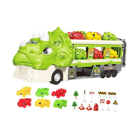 LeeQinersw Dinosaur Transport Carrier Carrier Truck Toy Creativity Dinosaur Transport Truck green