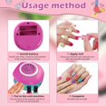 thumbnail image 5 of KEINXS Kids Nail Spa Set with Nail Dryer Peelable Nail Polish Finger Separators Sticky Nail Gems Non-Toxic Safe Lightweight Nail Art Studio Glitter Girl Nail Polish Kit for Party Birthday, 5 of 10