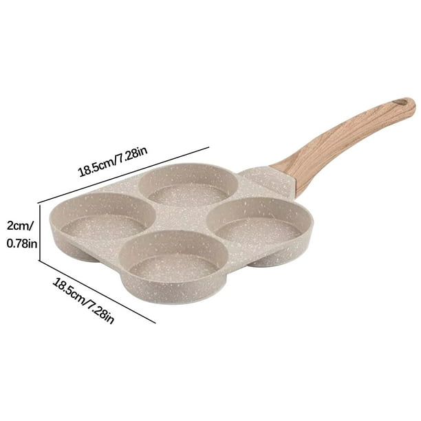 Pisexur Batería de cocina Sartén antiadherente de piedra Maifan para hamburguesas, fondo plano y grueso, para cocina de inducción, universal, para mini tortillas para la cocina del hogar