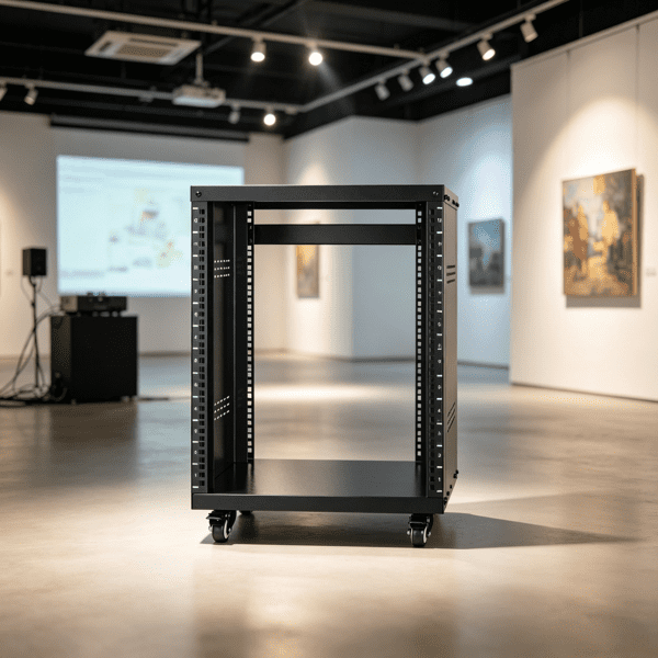 12U AV Rack Stand, 300 lbs Capacity