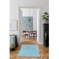 thumbnail image 4 of New Flokati 1400gr 2'4" x 4'8" Accent Rug, Pastel Blue, 4 of 5