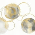 thumbnail image 2 of Harris, Natalie 26x26 Gold Ornate Wood Framed with Double Matting Museum Art Print Titled - Circular Gray and Gold II, 2 of 4