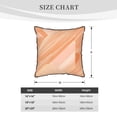 thumbnail image 2 of Velvet Rimmed Pillowcase Is Not Easy To Open Line Deformation Invisible Zipper Opening And Closing Only Pillowcase Does Not Contain Pillow Core Lightsalmon Geometric Lines_3 18"X18", 2 of 8