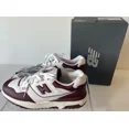 thumbnail image 1 of NEW BALANCE 550 Basketball Sneaker Shoes 10.5 MENS White Burgundy BB550BZ1 NIB, 1 of 5