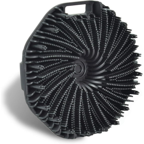 LQQBOX 1 Pcs Silicone Body Scrubber,Exfoliating Bath Shower Brush Scrubbers Exfoliator for Sensitive Skin,Effective Showering Exfoliation and Gentle Massage (Black)