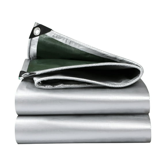 Darzheoy Heavy-Duty Tarp, Thick Cover Durable Waterproof Plastic Tarpaulin with Metal Grommets, Dust-Proof Tarps for Canopy, Roof Tent, Boat, Patio, Pool or Camping