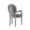 thumbnail image 2 of Rustic Manor Christianna Linen Upholstered Dining Chair, Grey, 2 of 8