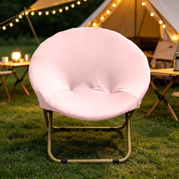 Stretch Round Chair Slipcover - Elastic Saucer Chair Cover for Moon Chair Protector, Washable Furniture Slipcover for Dorm, Office Lounge, and Home Daily Use
