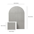thumbnail image 3 of Fabric Bulletin Board Wall Decor Arched Pin Board Fluted Photo Memo Display Board Minimal Wall Organizer For Home Office Living Room Entryway Bedroom Note Photo Display Modern Interior Decor Accent, 3 of 8