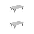 thumbnail image 2 of Maytalsory Table Pliante Portable en Alliage d'Aluminium Compacte et Légère Table de Pique-Nique Pliante Table Pliante Argent 2Set, 2 of 6