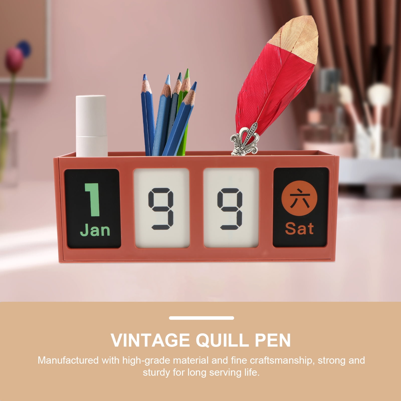 3 Sets Pen Ink Plume Fountain Writing Student Stationery Retro Quill Vintage Style Calligraphy Portable Pens Office