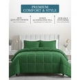 thumbnail image 4 of Casa Platino Twin XL Comforter Set – Down Alternative Bedding Set - Pre-Washed Comfy Brushed Microfiber Twin XL Comforter & 1Pillow Sham - Olive Green, 4 of 9