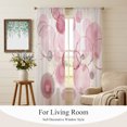 thumbnail image 4 of Pink Grey Geometric Sheer Curtains 96 Inch Length 2 Panels Set, Modern Abstract Minimalist Artwork Voile Window Treatment Semi Sheer Long Curtains Drapes for Bedroom/Living Room/Kitchen 52"x96"x2, 4 of 8