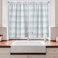 thumbnail image 2 of Ambesonne Fashion Kitchen Curtains, Violet Greenish Plaid Art, 55"x30", Pastel Purple Sea Green, 2 of 3
