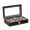 Black, variant on Bey Berk Black Wood Ten Watch Box w/ Quartz Movement Clock