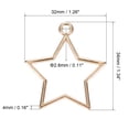 thumbnail image 2 of Uxcell Star Shape Hollow Resin Pendants Frames for DIY Crafts Gold Tone 10 Pack, 2 of 5