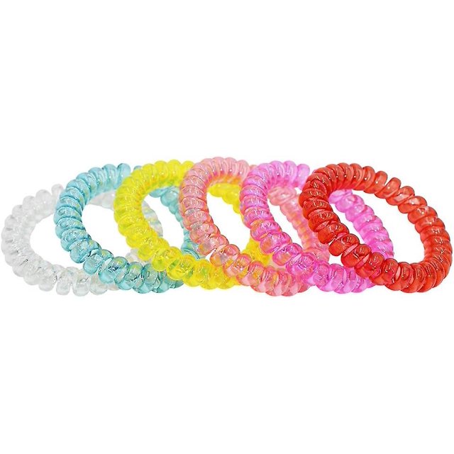 Sensory Stretchy Kids Bracelets, 6 Pack Funny Speech And Communication Aid Coil Toys For Boys Girls With Autism Adhd Fidget Anxiety Or Special Needs -