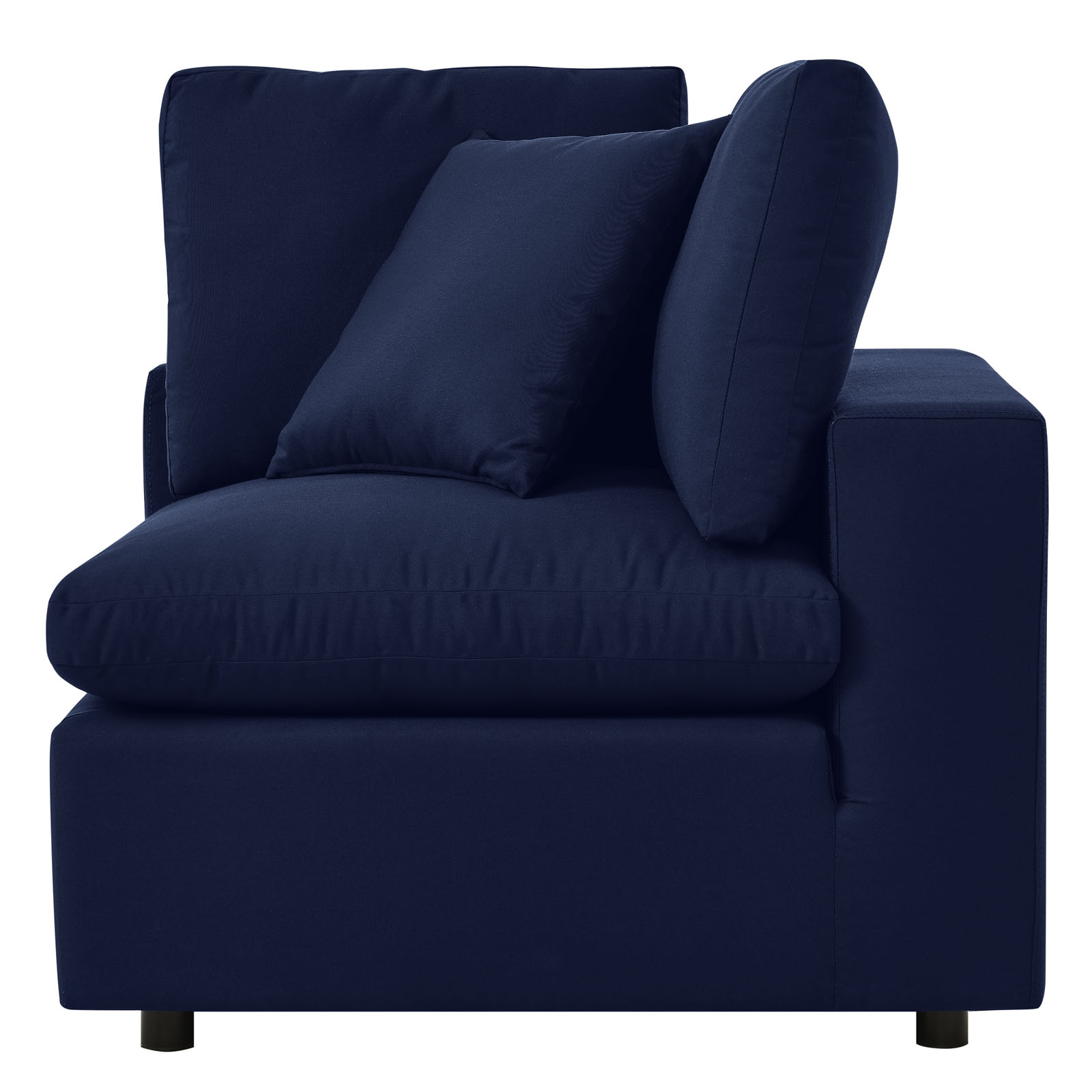 Modular Lounge Sectional Deep Sofa Chair Set, Sunbrella, Blue Navy, Fabric, Modern Contemporary, Outdoor Patio Balcony Cafe Bistro Garden Furniture Hotel Hospitality - image 3 of 10
