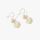 thumbnail image 4 of Aretes Colgantes Florales, Lazo, Perla Falsa, Aretes Colgantes con Acentos Brillantes para Mujeres, Niñas, 4 of 8