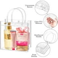 thumbnail image 3 of Clear Plastic Gift Bags with Handles, Reusable Party Favor Bags with Ribbon Transparent Gift Wrap Bags Bulk for Weddings Birthdays, 3 of 10