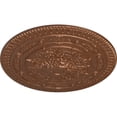 thumbnail image 3 of 37 1/2"OD x 3 3/8"P Naple Ceiling Medallion (Fits Canopies up to 3 3/8"), Hand-Painted Polished Copper, 3 of 5