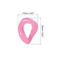 thumbnail image 2 of Unique Bargains Acrylic Link Rings, 35mm Quick Linking Clips Hooks for DIY Pink 100Pack, 2 of 5