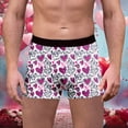 thumbnail image 2 of Yuncity Mens Valentines Day Boxer Briefs Underwear Funny Lips Print Soft Underpants Purple L, 2 of 5