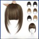 thumbnail image 1 of Peluca con flequillo estilo cabello femenino frente natural tejido a mano cabello invisible sin costuras peluca Silk Air, 1 of 3