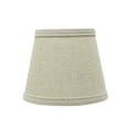 thumbnail image 3 of Aspen Creative 32861-9 Small Hardback Empire Shape Chandelier Clip-On Lamp Shade Set (9 Pack), Transitional Design in Light Grey, 5" bottom width (4" x 6" x 5"), 3 of 7