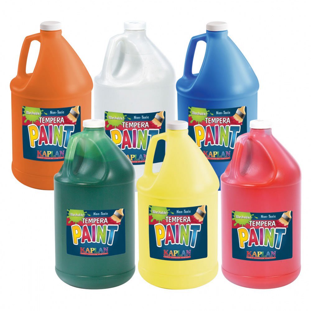 Kaplan Early Learning Kaplan Kolors Washable Tempera Paint Set of 6
