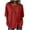 Red, variant on Mifsaly Vacation Tops for Women Button Down Short Sleeve Linen Shirts with Drawstring Hem Lightweight Flowy Loose Fit Textured Summer Boho Clothes Black,S