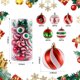 thumbnail image 2 of 30 bolas de plástico para decoración de árboles de Navidad, adornos colgantes blancos, verdes y rojos, adornos irrompibles para Halloween y Navidad, 2 of 5