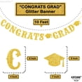thumbnail image 4 of KatchOn, Gold Glitter Congrats Grad Banner 2026 - No DIY, 10 Feet | Congrats Grad Graduation Decor | Graduation Decorations Class of 2026 | Congratulations Banner for Gold Graduation Decorations 2026, 4 of 6