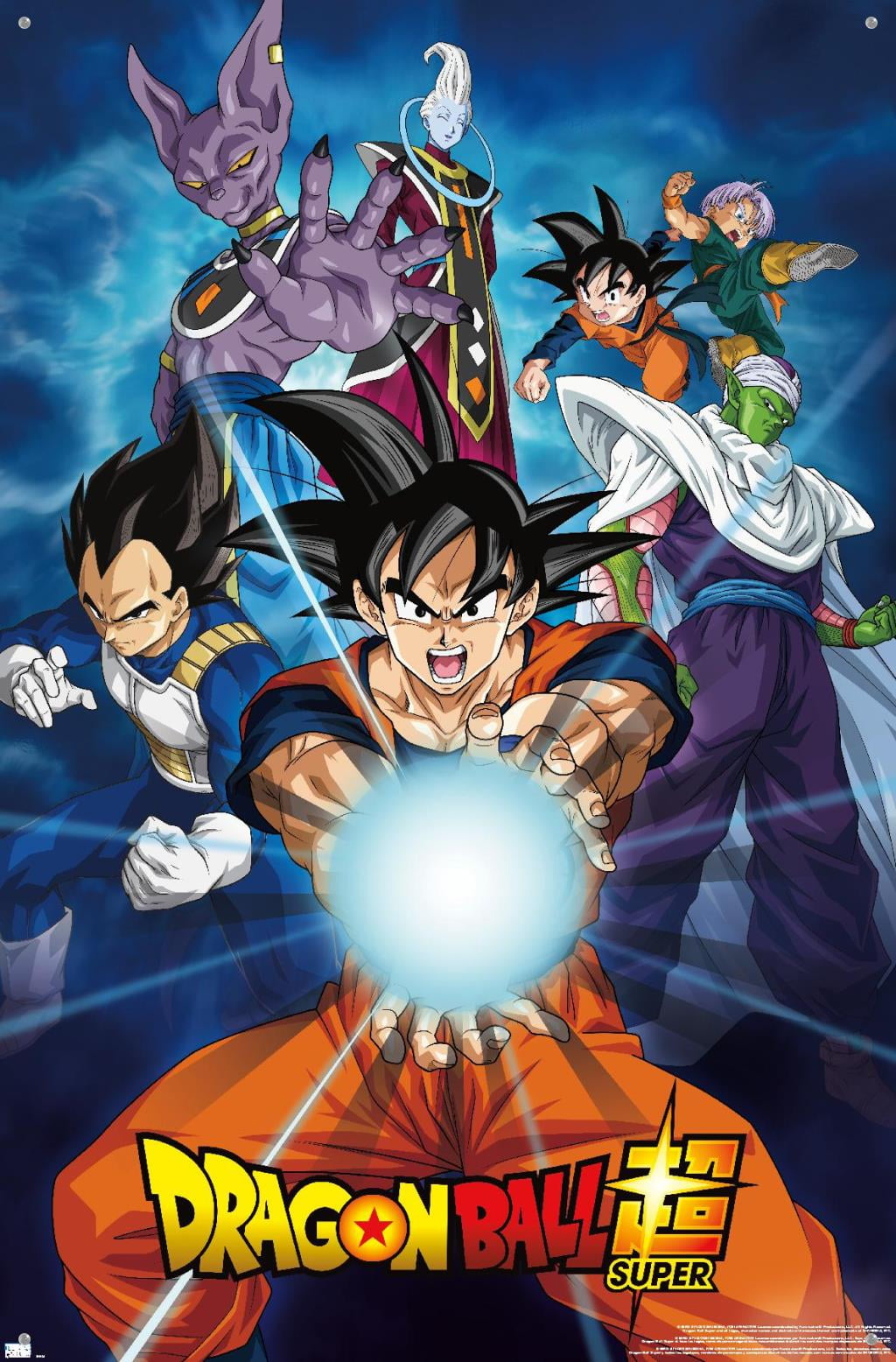 Dragon Ball Super - Groups Wall Poster with Wooden Magnetic Frame, 22.375 x  34 