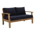 thumbnail image 3 of Modway Marina 8 Piece Outdoor Patio Teak Set in Natural Navy, 3 of 9