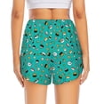 thumbnail image 3 of Picia Sushi (3) Pattern Women's 2 in 1 Athletic Running Shorts High Waisted Workout Casual Gym Sweat Shorts with Comfy Liner Zipper Pockets-X-Large, 3 of 9