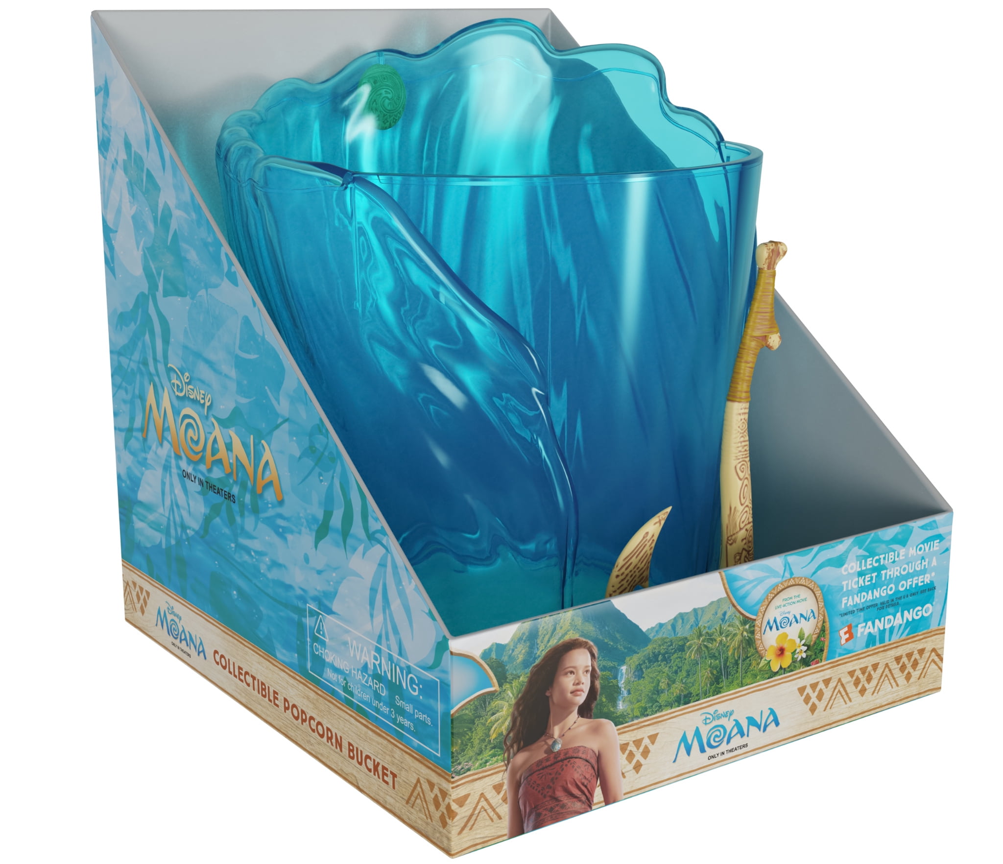 Moana Live Action Popcorn Bucket with $15 Fandango Ticket