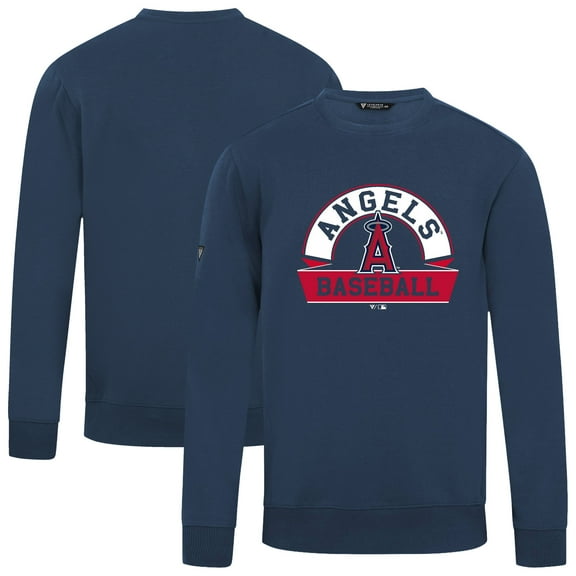 Men's Levelwear Navy Los Angeles Angels Zane Banner Arch Sweatshirt