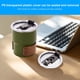 thumbnail image 4 of Vaso de acero inoxidable para camping de 300 ml con funda y tapa de madera | Termo de grado alimenticio 304 para café, bebidas frías y cerveza | Imprescindibles para actividades al aire libre,, 4 of 9