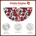thumbnail image 3 of Sikiie Rose Flowers Nativity Christmas Tree Skirt, Jesus Christian Winter Holiday Tree Mat Decoration(30-48IN)30", 3 of 6